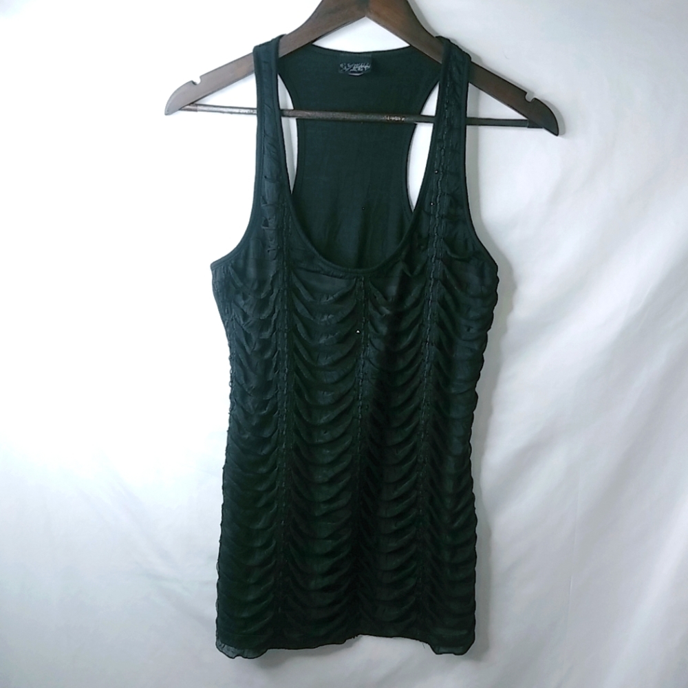 Daytrip LJ Bodycon Black Gathered Tank Dress